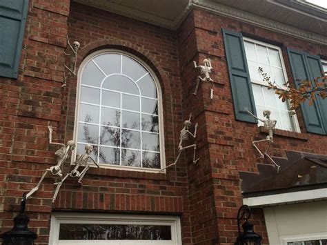 Skeletons Climbing Your Houses Walls Halloween Outdoor