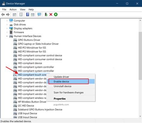 Disable Touch Screen Function In Windows 10 Pcguide4u