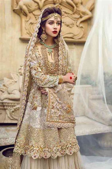 Most fabulous & gourgeous bride sisters wedding dress designs collections 2020 beauty box new pakistani bridal collection 2018 the most energizing and fascinating thing is the emphasis on bridal dresses in fashion wear 2018 in pakistan. Pakistani Peplum Dresses For Wedding Brides In 2020 ...