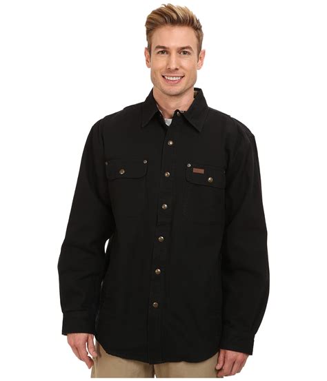 Lyst Carhartt Weathered Canvas Shirt Jacket In Black For Men