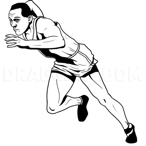 How To Draw Jesse Owens By Michaely
