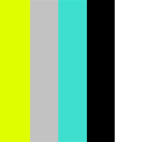 chartreuse, grey, turquoise, black, white | Turquoise color palette, Turquoise logo, Color