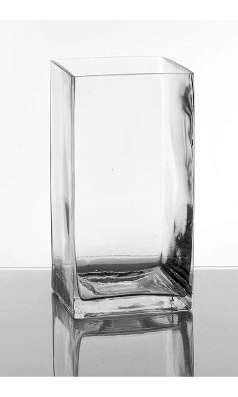 6 X 6 X 12 Square Vase Clear