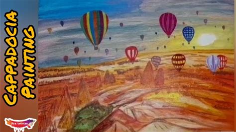 Cappadocia Painting How To Draw Cappadocia Hot Air Balloon Painting
