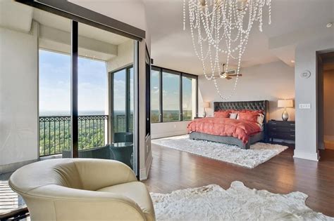 Casual, contemporary, formal, rustic, traditional, transitional High rise master bedroom with a view | Home, Room, Home decor