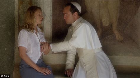 Jude Law Grabs Ludivine Sagniers Bare Breast In Shockingly Racy Scene From The Young Pope