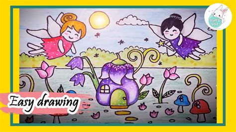 Simple Easy Cute Fairy Drawing How To Draw A Fairy Step By Step