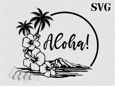 Summer Svg Beach Svg Aloha Hawaiian Svg Hibiscus Flower Svg Tropical