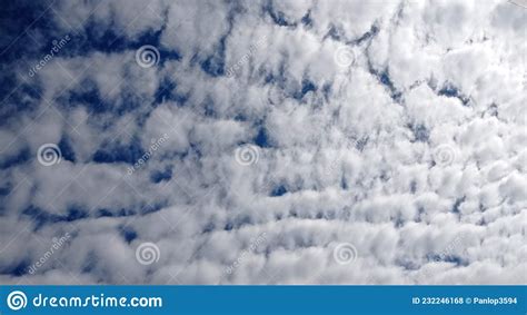 White Clouds Floating In The Sky Stock Photo Image Of Floating