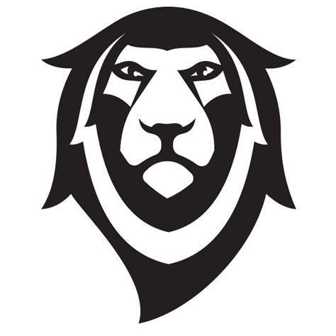 Lion Face Silhouette In 2020 Lion Face Lion Silhouette