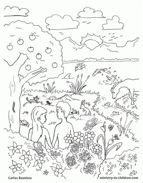 Wonderful Coloring Page For Kids Gods Creation Ideas Creative Pencil