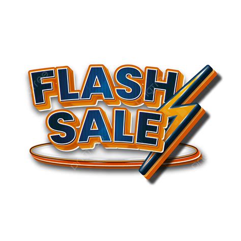 Discount Flash Sale Vector Png Images Flash Sale Text Effect 3d Text