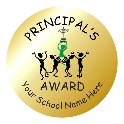 Gold Principal Reward Stickers School Stickers