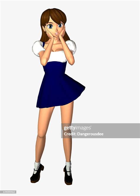 Anime Girl Uh Oh High Res Stock Photo Getty Images