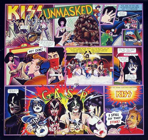 Kiss Unmasked American Hard Rock Album Cover Gallery And 12 Vinyl Lp