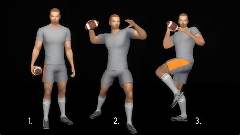 My Sims 4 Blog Football Poses By Beverlyallitsims