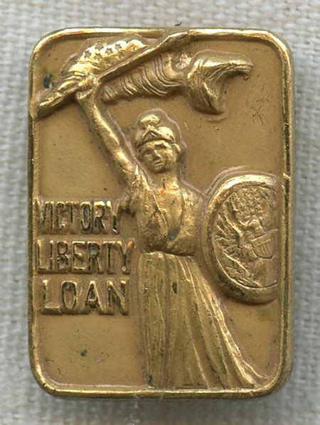 Numbered WWI Victory Liberty Loan Award Pin Flying Tiger Antiques Online Store