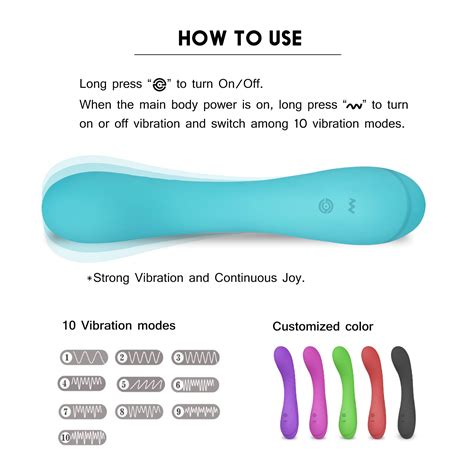 Hot Sell Waterproof Handheld 10 Speed Adult Silicone Clit G Spot Dildo