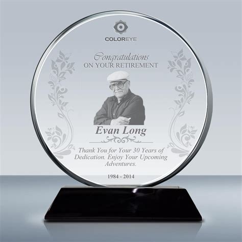 I heard that cart can be considered as one of the memento design patterns. Retirement Plaque - Crystal Circle Award (016) - Goodcount ...