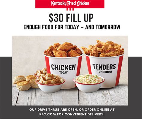 Kfc Coupons For New Users 2020 September Special Get Fill Up Meal