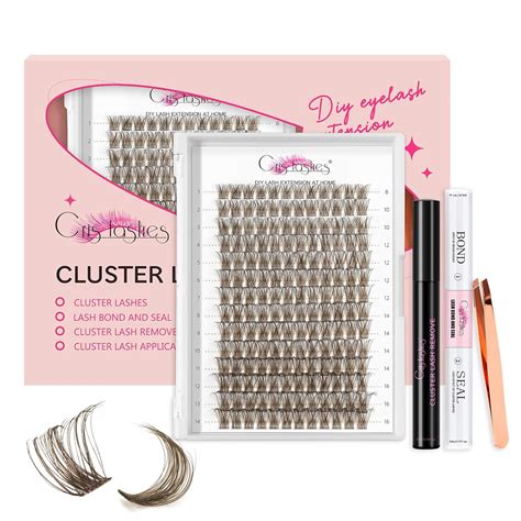 Diy Lash Extension Kit Crislashes Brown Lash Clusters Kit