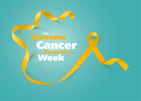 Sarcoma And Bone Cancer Awareness Calligraphy Poster Design Realistic
