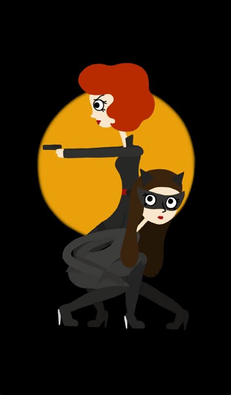Black Widow And Catwoman By Eglemming On Deviantart