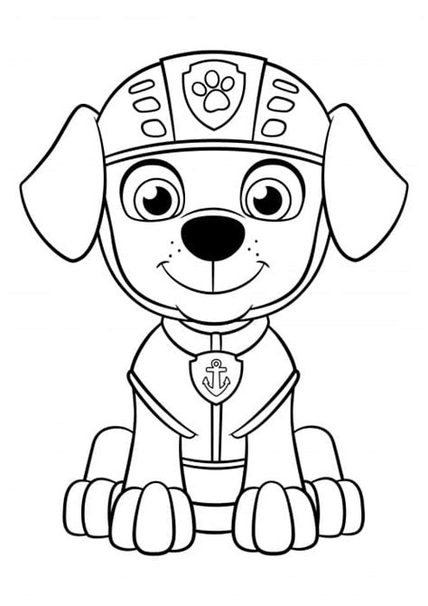 Zuma PAW Patrol Coloring Sheet