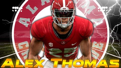 Alabama Crimson Tide Welcomes 5 Star Rb Alex Thomas Ncaa Football 21 Youtube