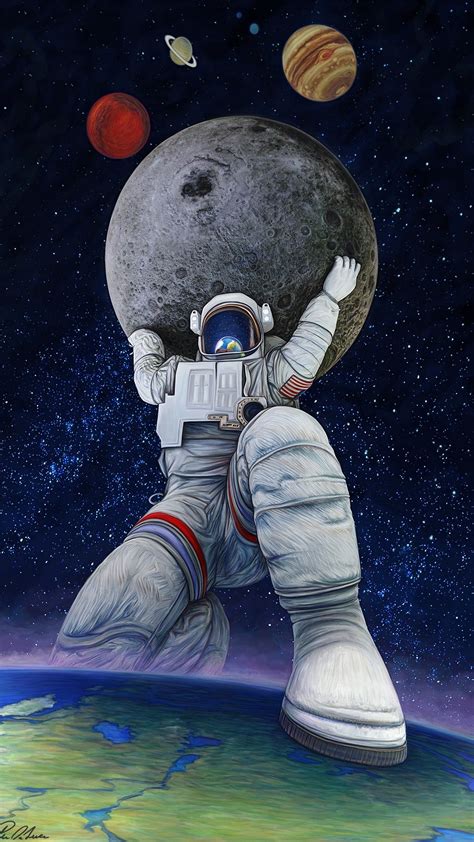 Pin Van Iyan Sofyan Op Space And Astronaut Pictures Ruimte Kunst