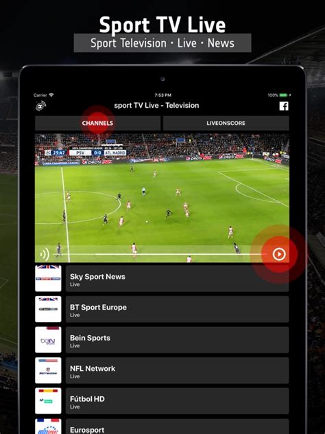 Télécharger Sport Tv Live Télévision Pour Iphone Ipad Sur Lapp