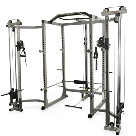 Bd 11bccl Power Rack With Lat Pull And Cable Crossover Attachments