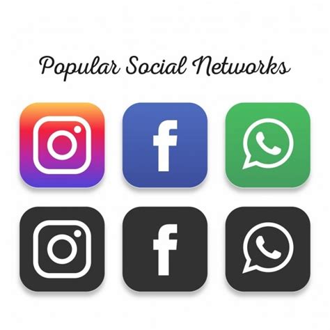 Populares Iconos De Redes Sociales Descargar Vectores Gratis