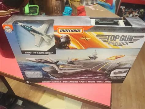 Matchbox Top Gun Maverick Aircraft Carrier Toy Mattel New In Box £