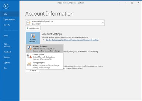 How To Change Outlook Default Mail Delivery Location Online