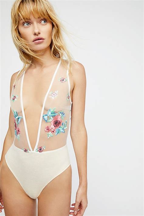 Embroidered Floral Bodysuit Floral Bodysuit Floral Embroidery Body