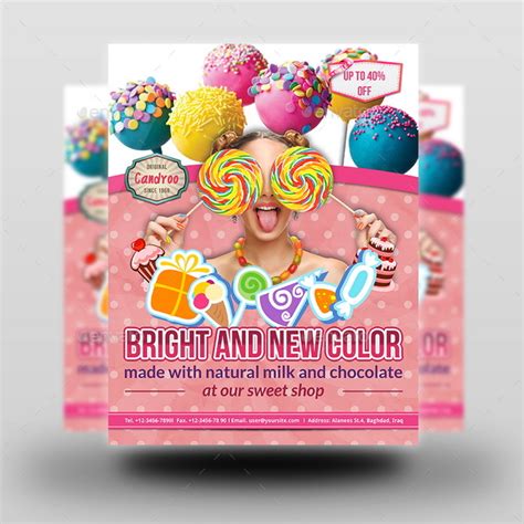 Candy Flyer Template By Owpictures Graphicriver