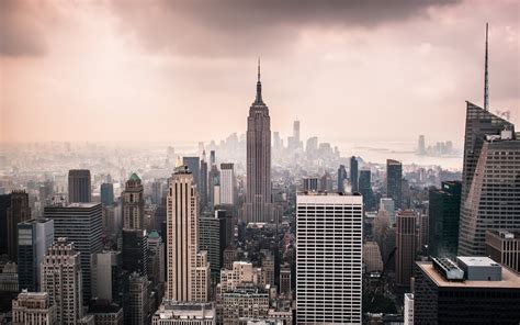 New York City Manhattan Empire State Building Photo Wallpaper