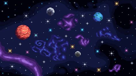 Space Pixel Art Hd Desktop Wallpaper Baltana My Xxx Hot Girl