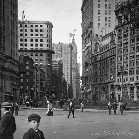 Downtown Broadway Nyc In 1909