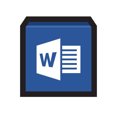 Microsoft Word Word Processing Word Processor Writer Icon Free