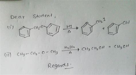 Please Give Me Answer 1 How Do The Following React I Benzyl Phenyl