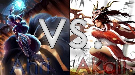 Lol League Of Legends Ahri Mid Vs Akali Platinum