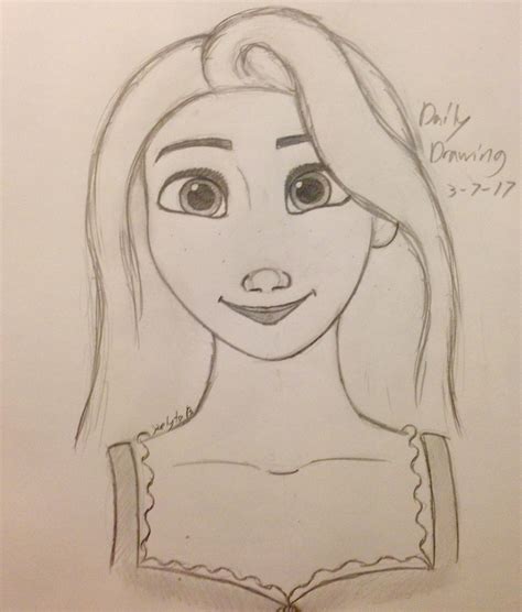 Daily Drawing Rapunzel Kelyta B Daily Drawing Rapunzel Female