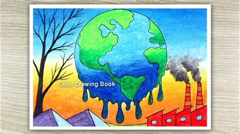 How To Draw Environment Day Poster Save Nature Drawing Stop Pollution