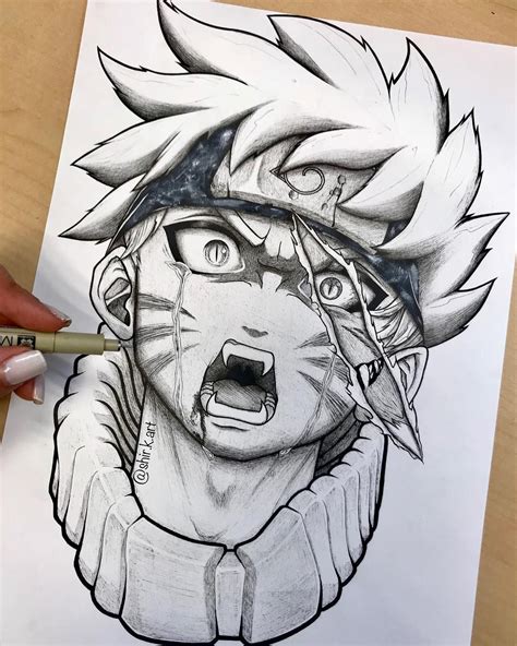 Naruto Dibujo A Lapiz Naruto Coloreado Con Photoshop Distrito Bore