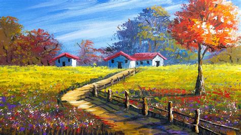 Your landscape painting stock images are ready. Easy Landscape Painting | Step By Step Painting Tutorial ...