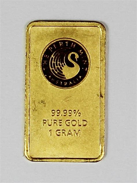 For Auction Perth Mint 1 Gram Gold Bar 0140 On Apr 15 2020 R