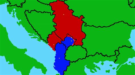 Serbia And Montenegro Vs Albania And Kosovo Youtube