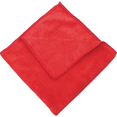Zwipes 16 In X 16 In Red Microfiber Cleaning Towel Pack Of 12 H1